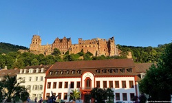 Das Heidelberger Schloss thront majestätisch über der Altstadt.