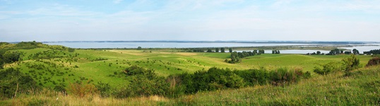 Wunderschöner Panoramablick über die Insel Hiddensee.