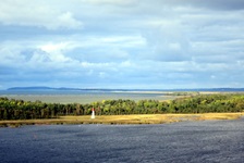 Blick über die Landschaft der Ostsee