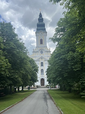Blick zum Stift Engelszell in Enegelhartszell