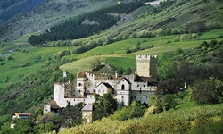Blick auf die Churburg in der Gemeinde Schluderns