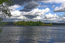 Die im Starnberger See gelegene Roseninsel.