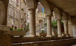 Die Loggia, heutige Galerie der Gemeinde Groznjan in Istrien
