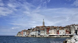 Schöner Blick auf Rovinj.