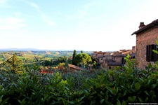 Blick über Montone in der Toskana