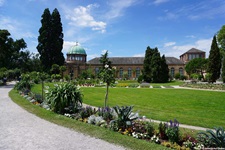 Der zum Schlosspark gehörende Botanische Garten von Karlsruhe.