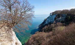 Blick auf den Königsstuhl auf Rügen, mit 118 m ü NN. der höchste Punkt der Insel