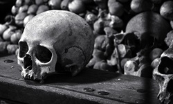Schädel im Beinhaus von Kutna Hora