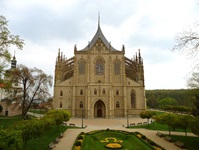 Blick auf den St. Barbara Tempel von Kutna Hora