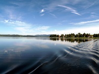 Blick über den Moldau-Stausee Lipno