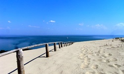 Sandstrand am Kurischen Haff.