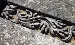 Antike Kunst in Stein gemeißelt aus der Türkei an der Lykischen Küste