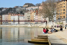 Promenade der Altstadt von Lyon