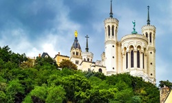 Blick zur bekannten Basilika von Lyon