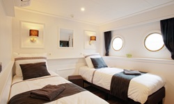 2-Bett-Kabine auf der MS Magnifique II.