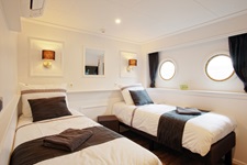 2-Bett-Kabine an Bord der MS Magnifique II.