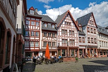 Fachwerkhäuser in der Mainzer Altstadt.