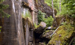Blick auf die Wolfsschanze, dem ehemaligen Führerhauptquartier, in Masuren