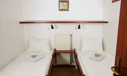 Alle Doppelkabinen an Bord der MS Flora verfügen über 2 getrennte Betten.