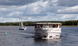 Die Classiv Lady in Fahrt auf der Masurischen Seenplatte