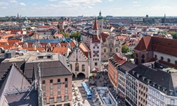 Blick über München.
