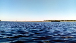 Blick auf die mystische Loire bei Nantes