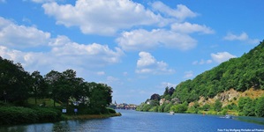 Der Neckar bei Heidelberg.