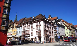Blick zur Fußgängerzone in Rottweil - der ältestes Stadt Baden-Württembergs
