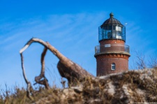 Der Leuchtturm Darßer Ort auf der Halbinsel Darß.