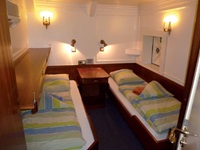 Eine 2-Bett-Kabine auf der Atlantis.