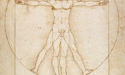 Leonardo da Vincis Skizze "Der vitruvianische Mensch".