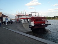 Blick auf einen Raddampfer in Kappeln auf der Nord- und Ostsee Rundtour ab Husum