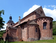 Blick auf eine Kirche in Saverne