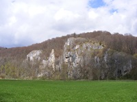 Imposante Kalksteinformationen im Großen Lautertal.