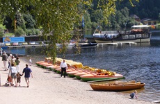 Angelegte Boote am Titisee im Schwarzwald