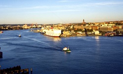 Göteborg mit einer Fähre von Stenaboot