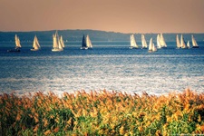 Segelboote auf dem Starnberger See.