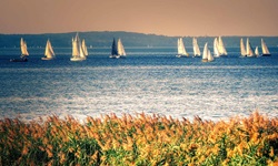 Segelboote auf dem Starnberger See.