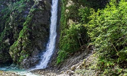 Der Wasserfall beim Liechtensteinklamm in St. Johann