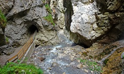 Schöner Blick in die wildromantische Rosengartenschlucht.