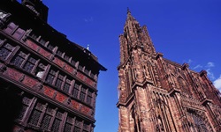 Blick auf das Straßburger Münster in der gleichnamigen Europastadt