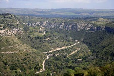 Herrlicher Panoramablick über das Landesinnere Südost-Siziliens.