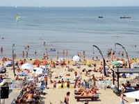 Am Strand von Zandvoort.