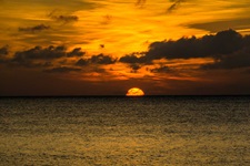 Sonnenuntergang am Meer auf der Radreise von Rügen nach Bornholm