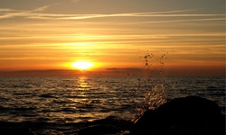 Sonnenuntergang am Strand von Rügen