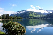 Wunderschöner Blick auf die Umgebung von Zell am See.