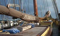 Das Deck des Traditionsseglers Zuiderzee