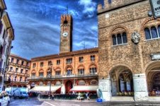 Blick auf den Palazzo dei Trecento in Treviso