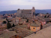 Das Stadtzentrum von Orvieto mit dem majestätischen Dom.