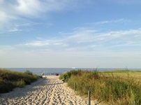 Sandweg zum Strand auf Usedom